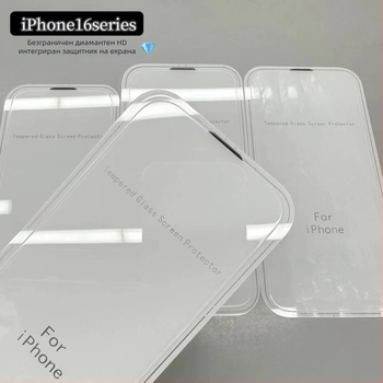 Протектор за предния екран от закалено стъкло за iPhone16 Pro Max — пълен екран, HD, анти отпечатъци, анти падане