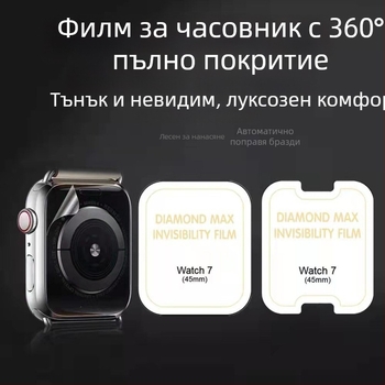 Apple Watch Series 7/6/4 защитно фолио – хидрогелна пълна мембрана, HD, анти отпечатъци