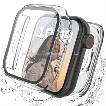 Водоустойчив калъф за Apple Watch, напълно затворен с интегриран защитен филм, съвместим с iWatch11, материал PC