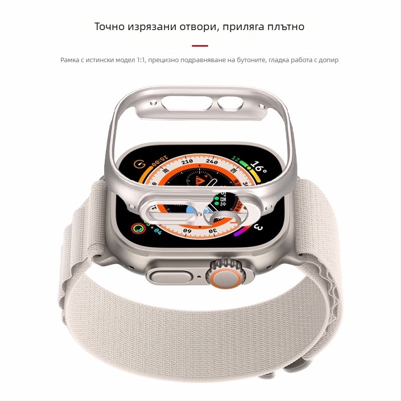 Chuangbomei PC калъф за Apple Watch Ultra със изрязани отвори