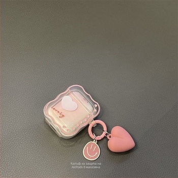 Калъф за AirPods за Apple AirPods 3-та и 4-та генерация и Pro 2 – TPU, прозрачен, пълен обхват, мека обвивка, покритие с пръскано покритие