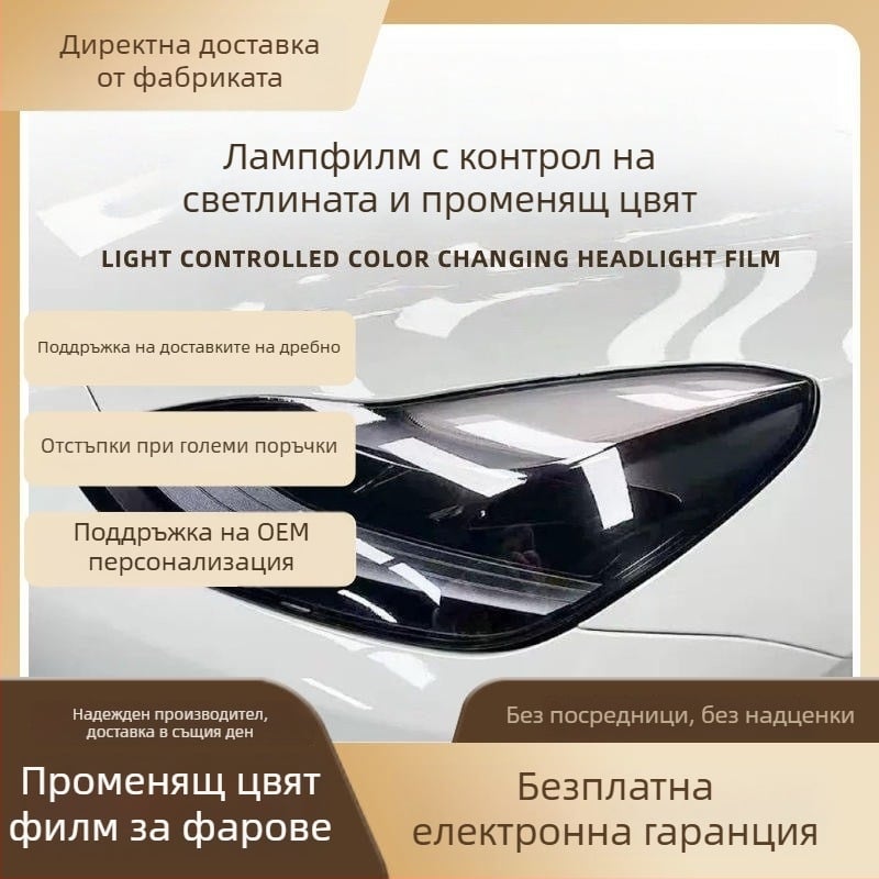 Защитно фолио за LED фарове от TPU — съвместимо с всички модели