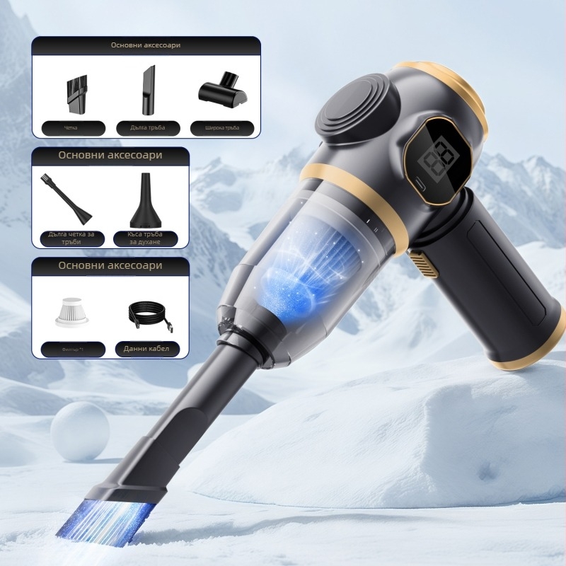 Безжичен ръчен вакуум с всмукване до 4500 Pa, 55 W, презареждащ се, напрежение ≤36V, функция за духане на прах