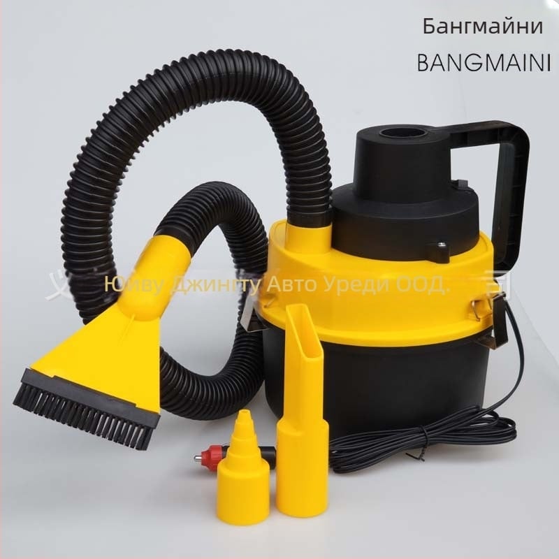 Автомобилен вакуум за кола – 12V, 90W, 4500Pa, кабел 280 cm