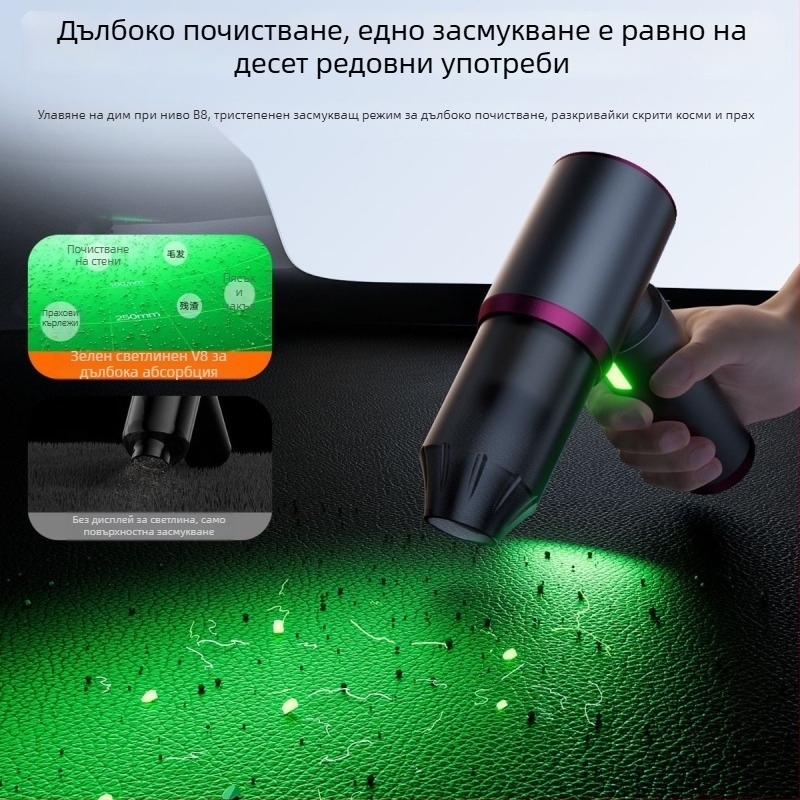 Amoi ръчна безжична прахосмукачка за автомобил, 8.4V, 100W, 16000 Pa