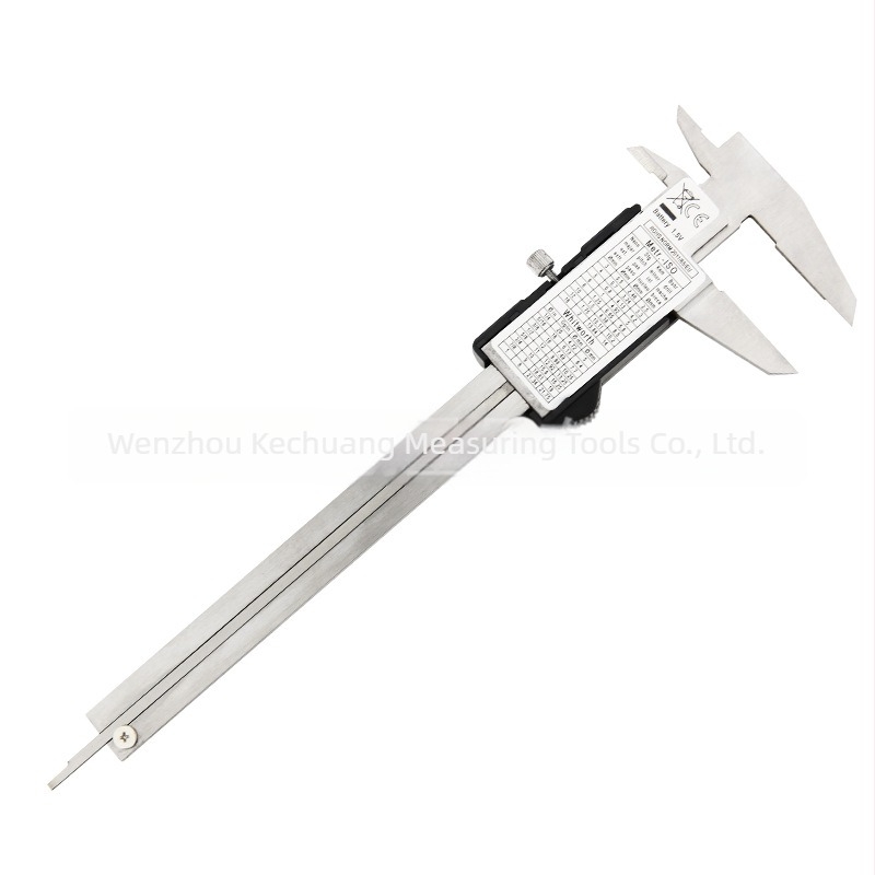 Цифров калипер, неръждаема стомана, диапазон 0-150/0-200/0-300 мм, голям LCD дисплей, точност 0.01 мм