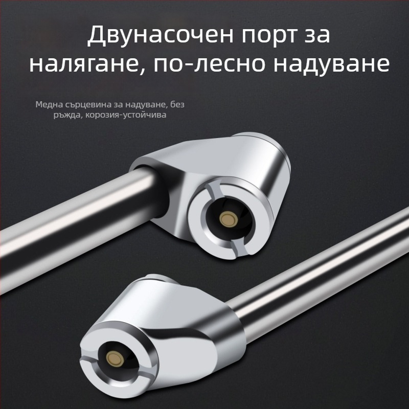 Високоточен манометър за налягане на автомобилни гуми със стоманен корпус, обхват 0–16 кг, точност 0,02, дисплей с множество единици