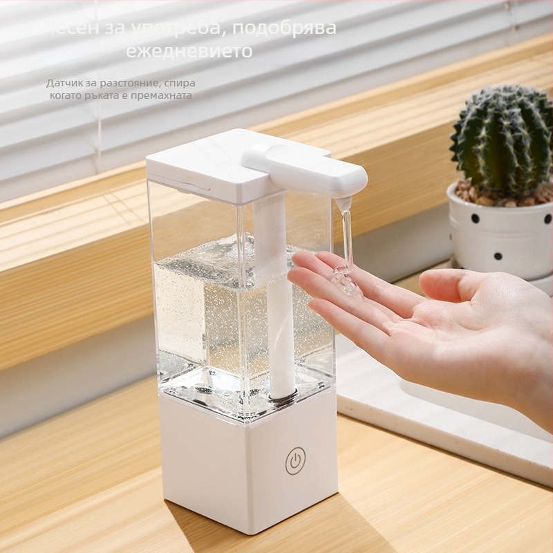 Автоматичен дозатор за сапун с индукционна функция – ABS материал, безконтактно функциониране, настолен монтаж, модерен минималистичен стил