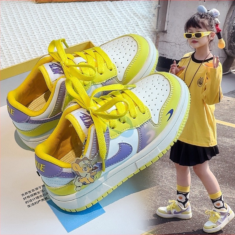 Детски обувки с тънка подметка, лепенка, PU горна част, гумена подметка, за деца 4–12 г., пролет-есен