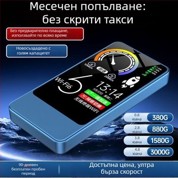 Преносим WiFi 6 рутер с 2-в-1 зареждане за дом, автомобил и общежитие