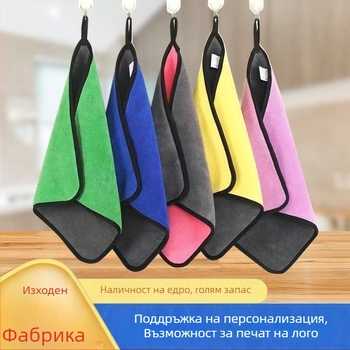 Кърпа за съдове от дървено влакно за стъкло (без следи)