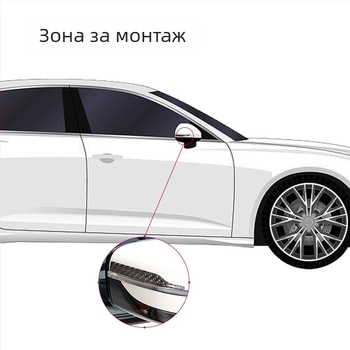 Карбонова антиударна лента за автомобилно огледало – универсална, устойчива на надраскване