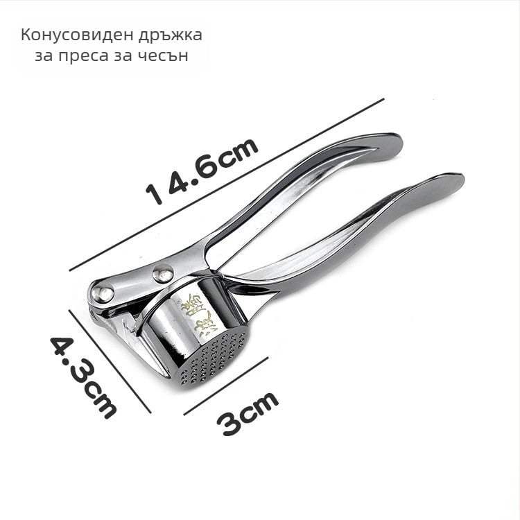 Прес за чесън и обелвач - неръждаема стомана; ръчен; мултифункционален дизайн (материал: неръждаема стомана; управление: ръчно; функция: мултифункционална; стил: модерен минимализъм)