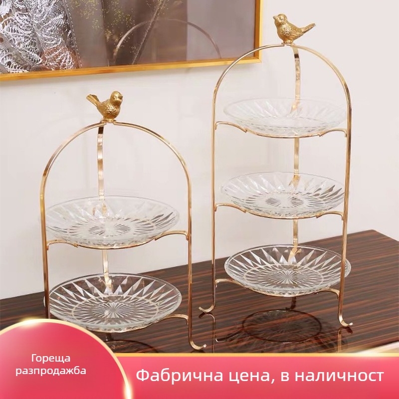 Декоративна тава за кафе маса, желязна с електроплакирано покритие – модерен минималистичен стил, европейски и американски дизайн, подходящ подарък за сватба, нов дом и парти