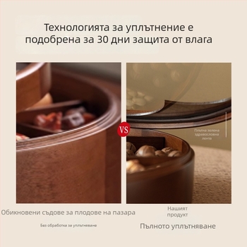Jumao Дървена плодова чиния – семпъл стил, пускане през 2025 г.