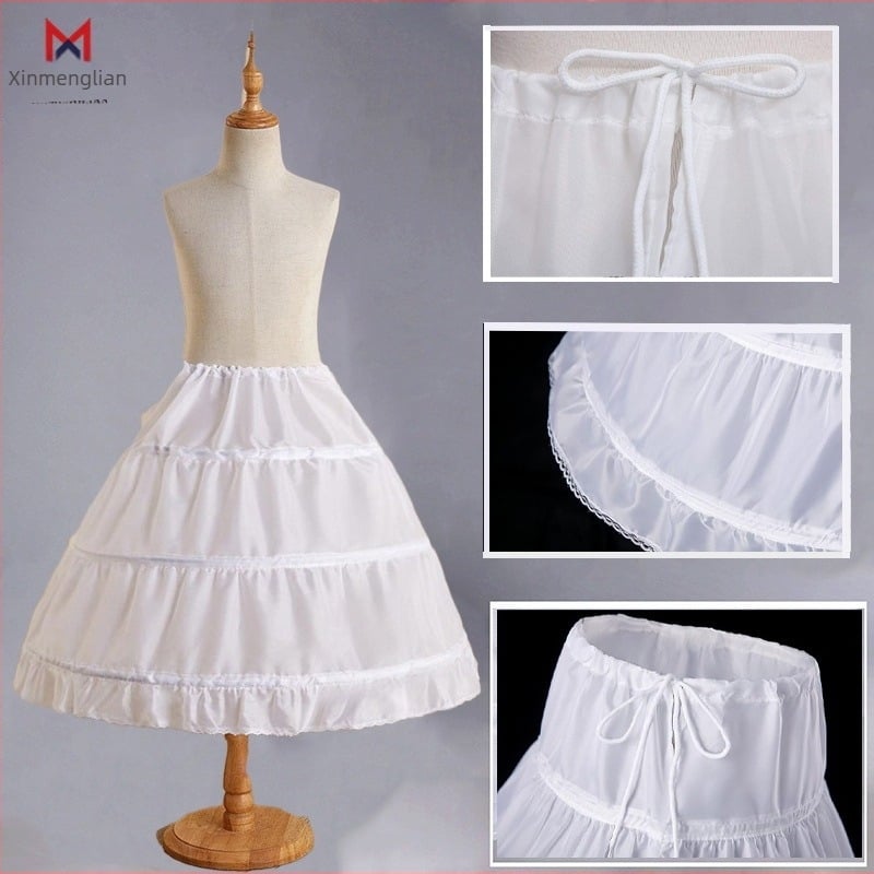 Детска Лолита рокля-петикот с регулируеми кости и опора – PIRON стил: три стоманени пръстена, двуслоен текстил | Бранд Xin Meng Lian | За деца | Пролет 2024