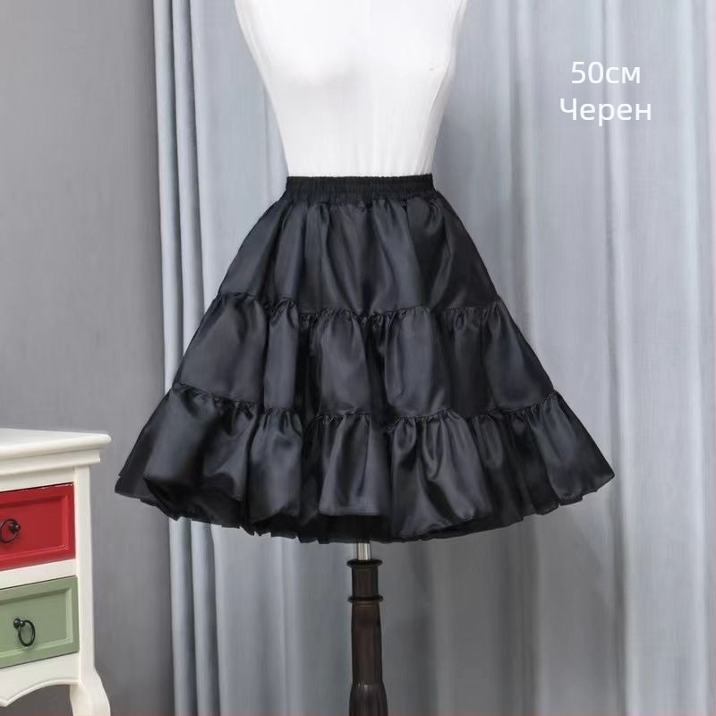 Lolita Petticoat Boneless Bustle Crystal Gauze Tutu Adjustable