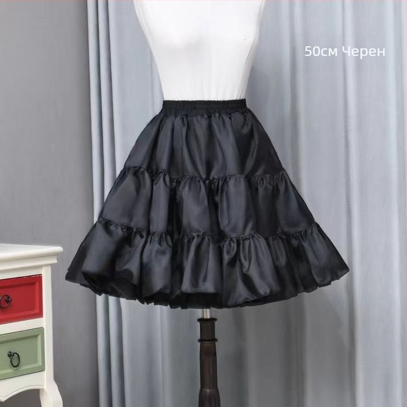 Lolita Petticoat Boneless Bustle Crystal Gauze Tutu Adjustable