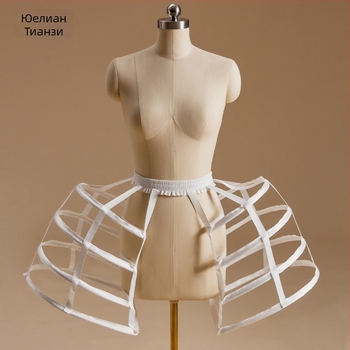 Lolita подплата за пола с Rococo барокови птичи клетки обручи, три стоманени пръстена, двойнослойна прежда, Yu Lian Tianzi, за възрастни, пролет 2024