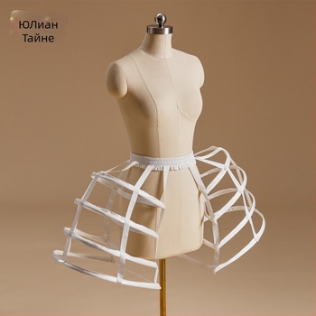 Lolita подплата за пола с Rococo барокови птичи клетки обручи, три стоманени пръстена, двойнослойна прежда, Yu Lian Tianzi, за възрастни, пролет 2024