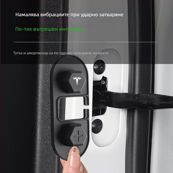 Силиконова предпазна обвивка за ограничител на врата за Tesla Model 3, Model Y и Model X — анти-ръжда, възможност за персонализация.