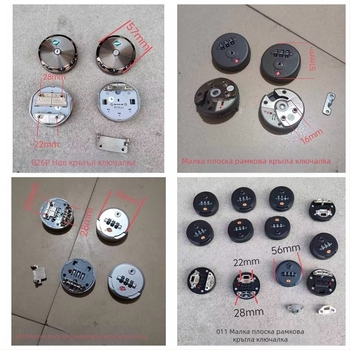 Кръгла combinaционна ключалка за багаж – против кражба, материал пластмаса, аксесоари за чанти