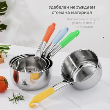 Голяма лъжица за супа за кафетерий, неръждаема стомана, марка Rongyou, произход Чаожоу (Китай), възможност за печат на лого, пусната през лятото на 2016 година.