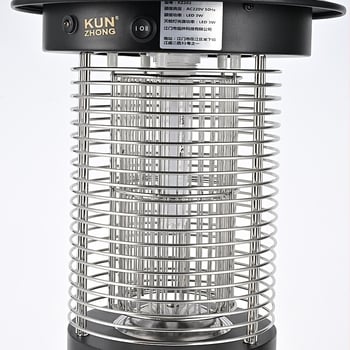 Външна лампа за убийство на комари с електрошок, LED уловител, модел Kz202w-led, Kun Zhong
