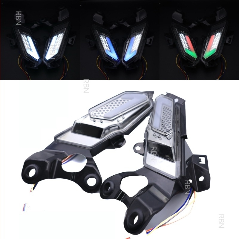 Мотоциклетна лампа за сигнализация Yamaha XMAX300, APP управление, дневна светлина, 12V, LED водач, модел RBN-104