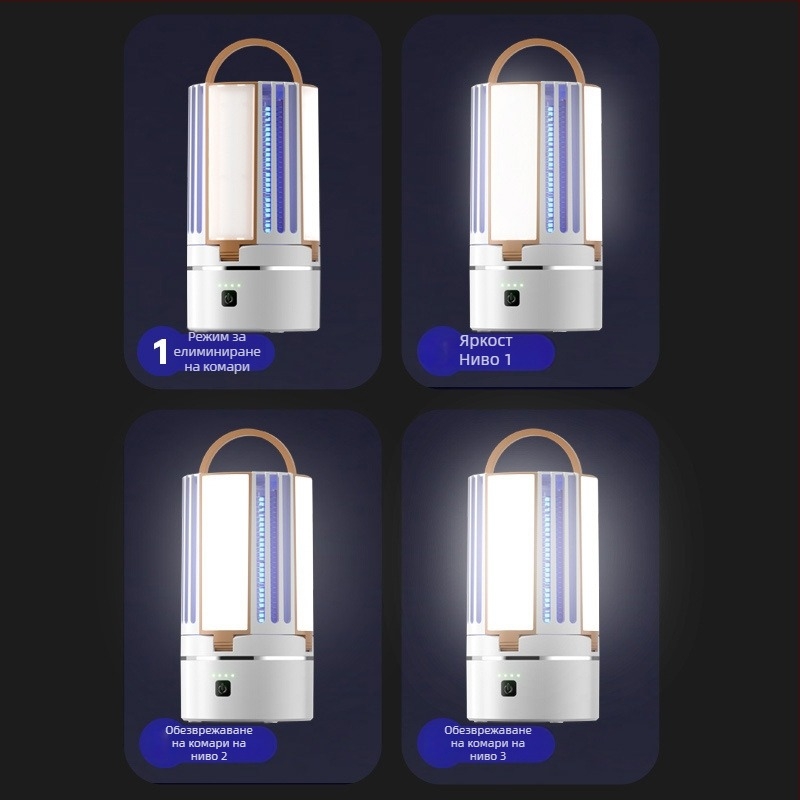 3-в-1 външна лампа за убийство на комари, LED, 220V, настолно/стенно монтиране, модел 638, персонализиране