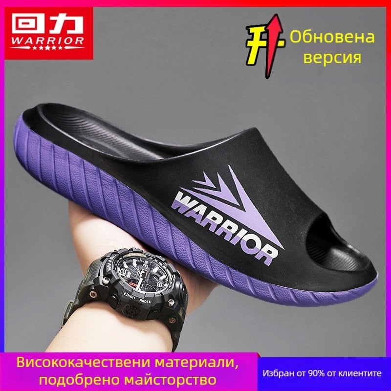 Мъжки чехли за открито от EVA — антихлъзгаща EVA подметка, EVA горна част, инжекционно формована подметка, лесно обуване