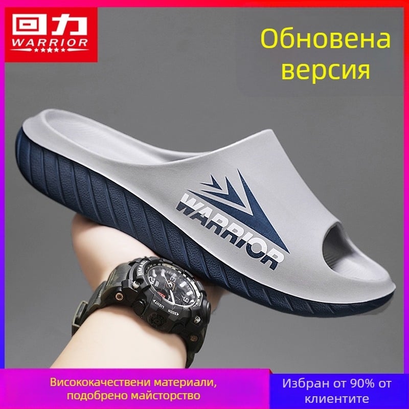 Мъжки чехли за открито от EVA — антихлъзгаща EVA подметка, EVA горна част, инжекционно формована подметка, лесно обуване