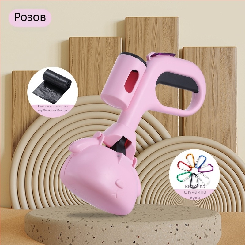 Събирач на изпражнения за домашни любимци – преносим пластмасов инструмент за почистване, 40 бр в кутия