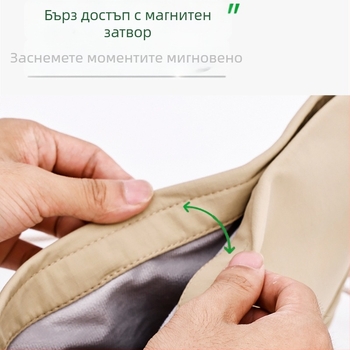 Чанта за камера през кръст за Fujifilm mirrorless и Canon – лека найлонова защитна чанта с полиестерна подплата