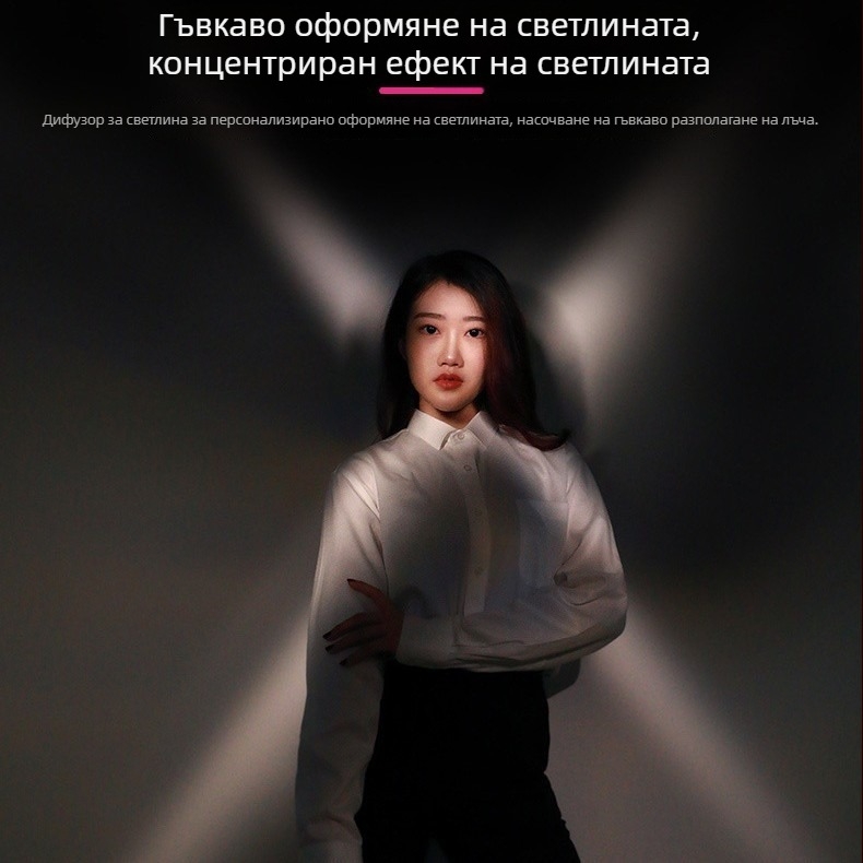 RGB LED подсветка за снимане и стрийминг, преносимо ръчно осветление, 7 W, регулируема яркост и цвят, подходяща за вътрешни помещения