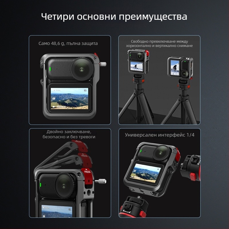 Flymile DJI Osmo Nano Защитна рамка — метална клетка за разширение, защитен корпус