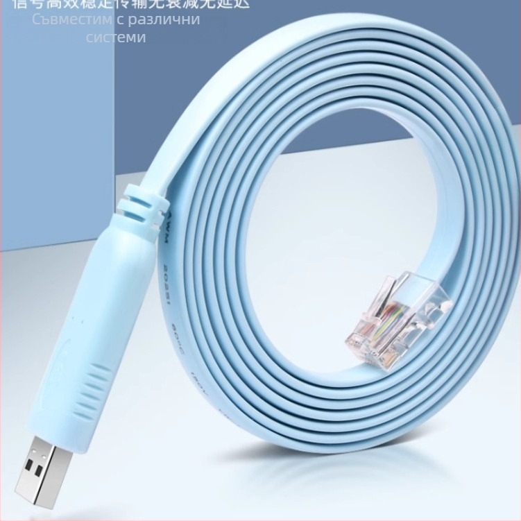 FTDI USB-C към RJ-45 RS232 конзолен лаптоп кабел с FTDI чип