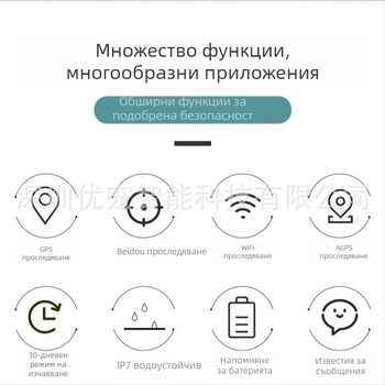 GPS локатор за домашни любимци (ABS, полимерна батерия, памет 32 MB, GPS точност 1-5 м)