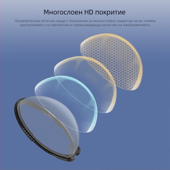 Защитно капаче за обектив Insta360 X5 - стъклена защита, против падане (FLYMILE X5027 • PC • 16,7 g)