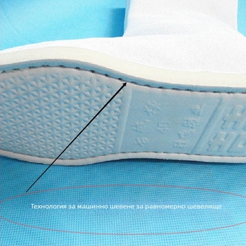 Ботуши в стил Република Китай, памучна горна част, платнена стелка, гумена подметка, за мъже