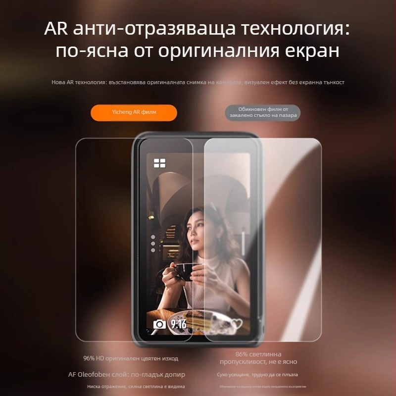 DJI Pocket 3 AR антиотразителен защитен филм – висококачествен защитен филм за екран и леща, марка Sincerity, произход Донггуан, обработка на повърхността