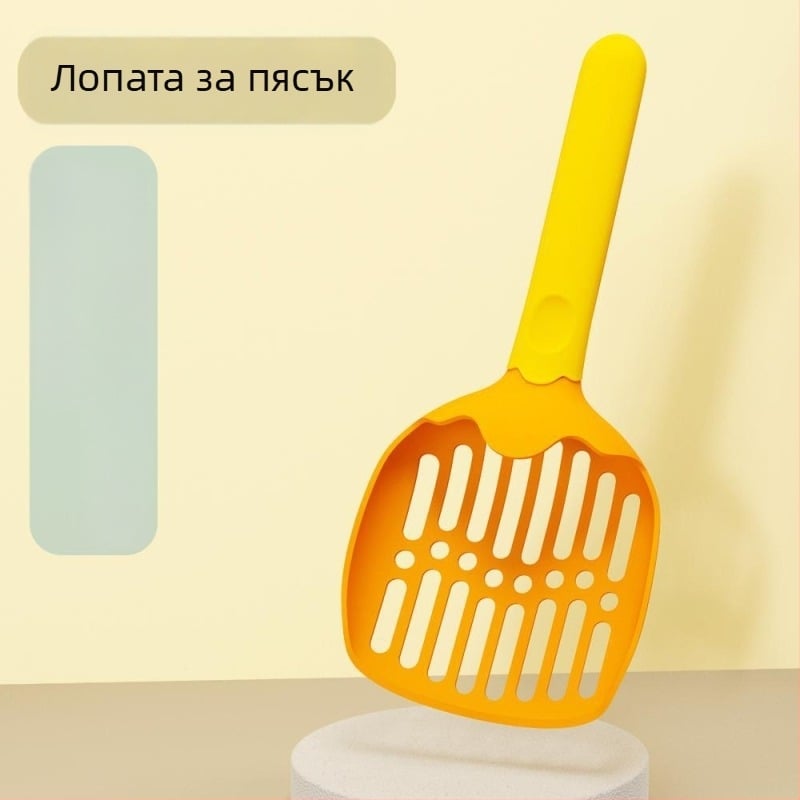 Котешка лопатка за пясък с фини дупки, универсална за котки и кучета, материал PP, опаковка от 100 бр., произход Дънгуан