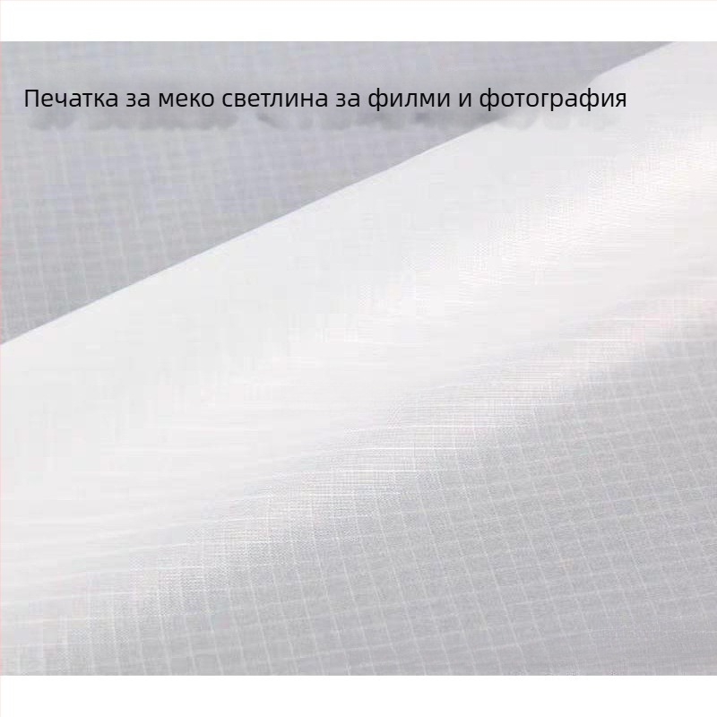 Полиестерен бял фон за фотография – прозрачен платнен заден фон с мотив пеперуди за студио