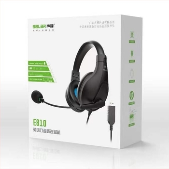 Изпитни слушалки с микрофон, жични, 3,5 мм жак, 20–20 kHz, 32 Ω, 2,5 m кабел