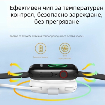 Apple Watch 345678 поколение магнитно безжично зарядно USB-C, PD, сгъваем дизайн, магнитна зарядка, до 5W