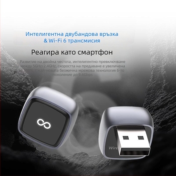 J20 2-в-1 безжичен CarPlay адаптер за Android Auto и CarPlay, от жично към безжично CarPlay, USB-C/USB интерфейс, съвместим с автомобили с кабелен CarPlay