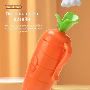 Писалка за запис на звук с морковена тема – Zootopia канцелария, USB 2.0, 1 микрофон, AA батерия, без дисплей, без карта памет