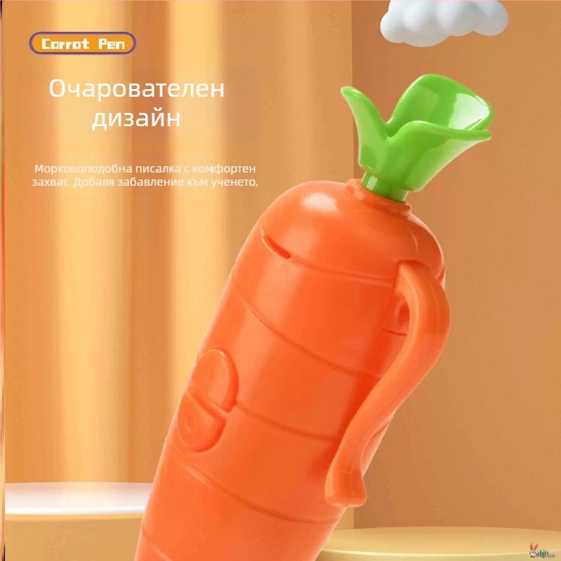Морковоподобна записваща писалка — образователна играчка, запис 40 сек., формат на записа: Друг, AA батерия, корпус ABS, без слот за карта памет