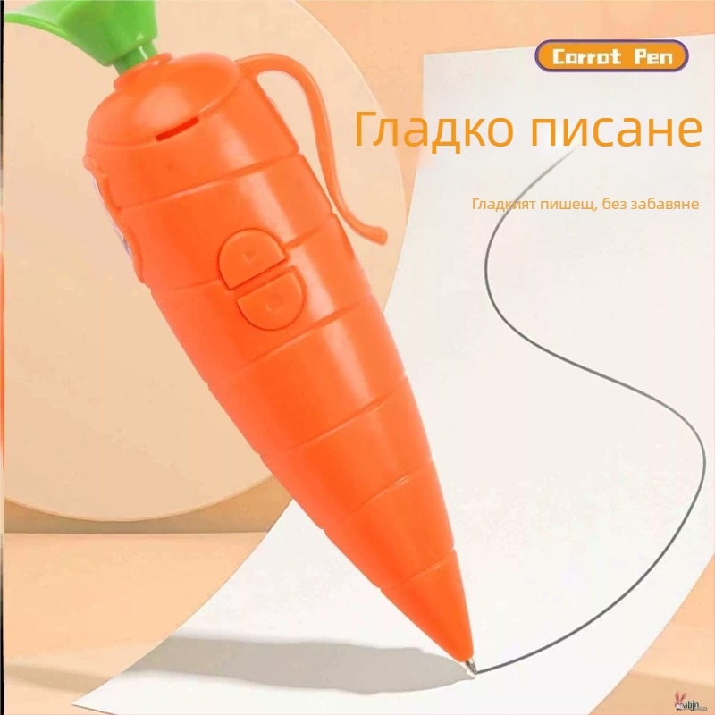 Морковоподобна записваща писалка — образователна играчка, запис 40 сек., формат на записа: Друг, AA батерия, корпус ABS, без слот за карта памет