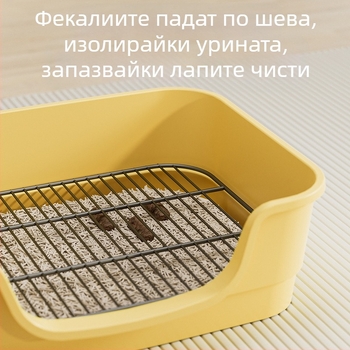 Самопочистващ се автоматичен кучешки тоалет с тава за изпражнения